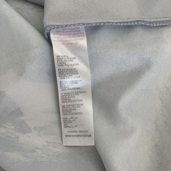 YUMI Mountain Print DRESS Sheer Sleeve Small - Picture 7 of 8